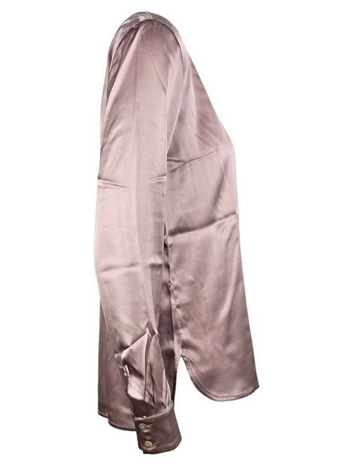 camicia donna girocollo raso rosa Camicetta Snob | 555-31420155
